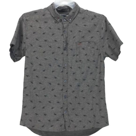 NYC Descendent car button down Short‎ Sleeve shirt - Picture 1 of 4